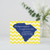 South Carolina Staat Neue Zuhause Address Moving C Ankündigungspostkarte (Stehend Vorderseite)