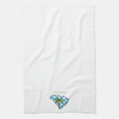 South Carolina Staat Palm Tree Personalisiert Polk Geschirrtuch (Vertikal)