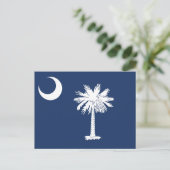 South Carolina State Flag Crescent Moon Postkarte (Stehend Vorderseite)