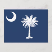 South Carolina State Flag Crescent Moon Postkarte (Vorderseite)
