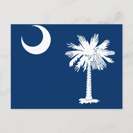 South Carolina State Flag Design Accent Postkarte (Vorderseite)