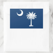 South Carolina State Flag Design Accent Rechteckiger Aufkleber (Tasche)
