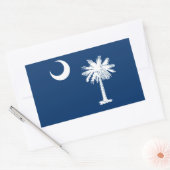 South Carolina State Flag Design Accent Rechteckiger Aufkleber (Umschlag)