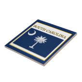 South Carolina State Flag Design Tile Fliese (Seite)