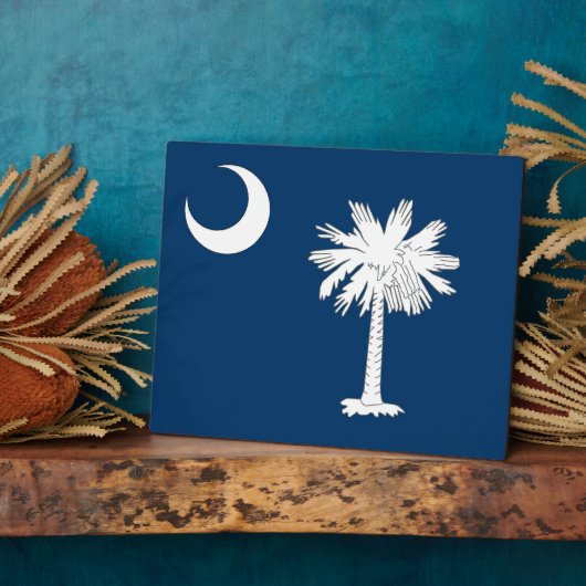 South Carolina State Flag Fotoplatte (Seite)