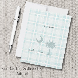 South Carolina State Flag Karierte Note Card Mitteilungskarte