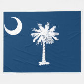 South Carolina State Flag Print Patriotc Fleecedecke (Vorderseite (Horizontal))