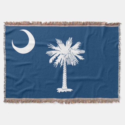 South Carolina State Flag Print Patriotic Decke (Vorderseite)