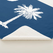 South Carolina State Flag Print Patriotic Sherpadecke (3/4)