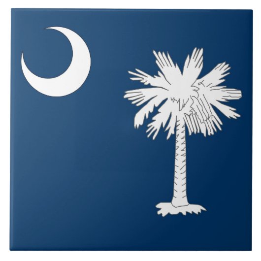 South Carolina State Flag Tile Fliese (Vorderseite)