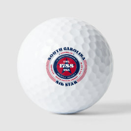 South Carolina Statehood Patriotic Gift Golf Balls Golfball