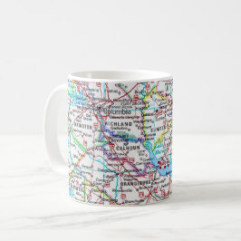 South Carolina Straßenkarte Tasse
