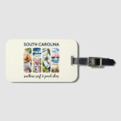 South Carolina - Südlicher Surf- und Peach-Skier Gepäckanhänger (Vorderseite (Horizontal))