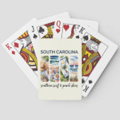South Carolina - Südlicher Surf- und Peach-Skier Spielkarten (Rückseite)