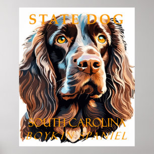 South Carolina Territory Hund Der Boykin Spaniel Poster