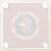 SOUTH CAROLINA THE ROOSTER STATE GLASUNTERSETZER (Rückseite)