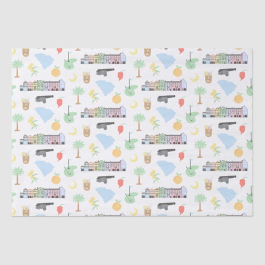 South Carolina Tissue Paper Seidenpapier (Vorderseite)