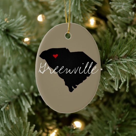 South Carolina Town Keramik Ornament (Baum)