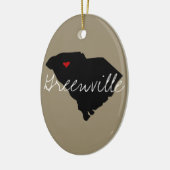 South Carolina Town Keramik Ornament (Links)
