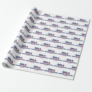 South Carolina US Flagge Staaten Geschenkpapier