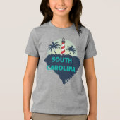 South Carolina, USA Tri-Blend Shirt (Vorderseite)