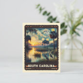 South Carolina | Vincent Van Gogh Inspiriert Postkarte (Stehend Vorderseite)