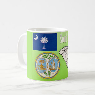 South Carolina Vintage Postkarten-Tasse Kaffeetasse