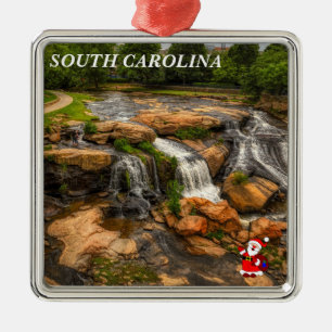South Carolina Weihnachtsfeier Ornament Aus Metall