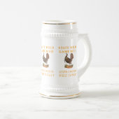 South Carolina Wild Game Bird - Türkei Bierglas (VorderseiteRechts)