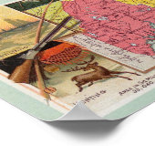 South Carolina, Wisconsin, Maine, Michigan Poster (Ecke)