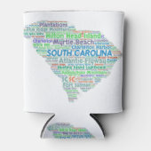 South Carolina Word Cloud Dosenkühler (Vorderseite)