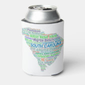 South Carolina Word Cloud Dosenkühler (Kanne Rückseite)