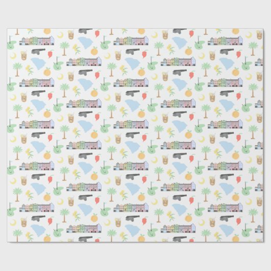 South Carolina Wrapping Paper Geschenkpapier (Flach)