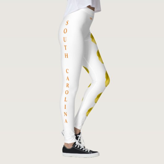 South Carolina Yellow Jessamin Blume Leggings (Rechts)