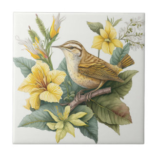 South Carolina Yellow Jessamin Carolina Wren Fliese