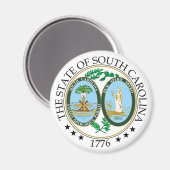 South Carolina-Zeichen Magnet (Vorderseite/Rückseite)
