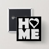 South Carolina Zuhause Heart Staat Button Abzeiche (Vorne & Hinten)
