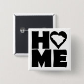 South Carolina Zuhause Heart Staat Button Abzeiche (Vorne & Hinten)
