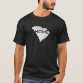 South Carolina Zuhause Map T-Shirt (Vorderseite)