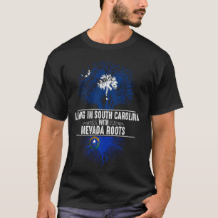 South Carolina Zuhause Nevada Roots Staat Tree Fla T-Shirt
