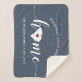 South Carolina Zuhause Staaten Personalisiert Sherpadecke (Vorderseite)