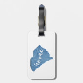 South Carolina Zuhause Wood Grain Gepäckanhänger (Rückseite vertikal)