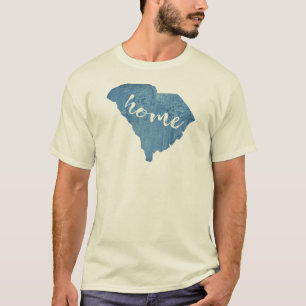South Carolina Zuhause Wood Grain T-Shirt