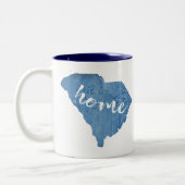 South Carolina Zuhause Wood Grain Zweifarbige Tasse (Links)