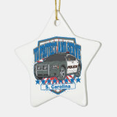 South Carolina, zum des Polizeiwagens zu schützen Keramik Ornament (Links)