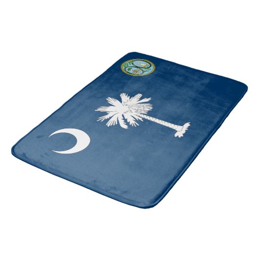 South- Carolinaflagge Badematte (Schrägansicht)