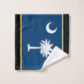 South- Carolinaflagge Badhandtuch Set (Waschlappen)