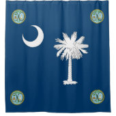 South- Carolinaflagge Duschvorhang (Vorderseite)