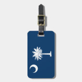 South- Carolinaflagge Gepäckanhänger (Vorderseite vertikal)