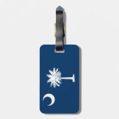 South- Carolinaflagge Gepäckanhänger (Rückseite vertikal)